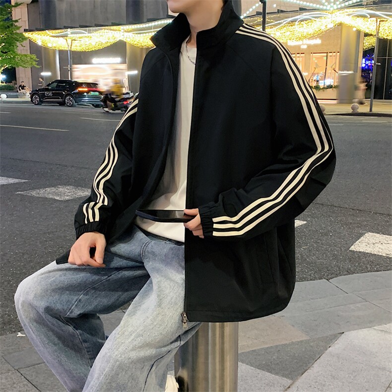 新款秋季港风夜景冲锋衣立领夹克男现货DSA157B-J1569-75,男装夹克,电商A157B