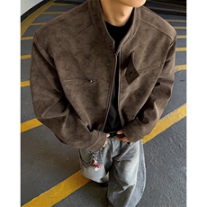 美式潮流皮衣外套男春秋季新款复古百搭拉链宽松机车服pu皮夹克潮，男装夹克，星座516A