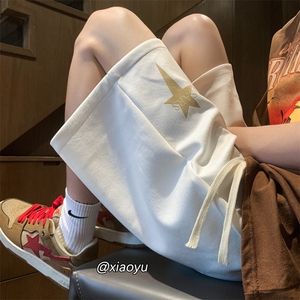XZ616 夏季新款麂皮绒印花下坠星星短裤休闲五分裤 TY859 P35控48图片
