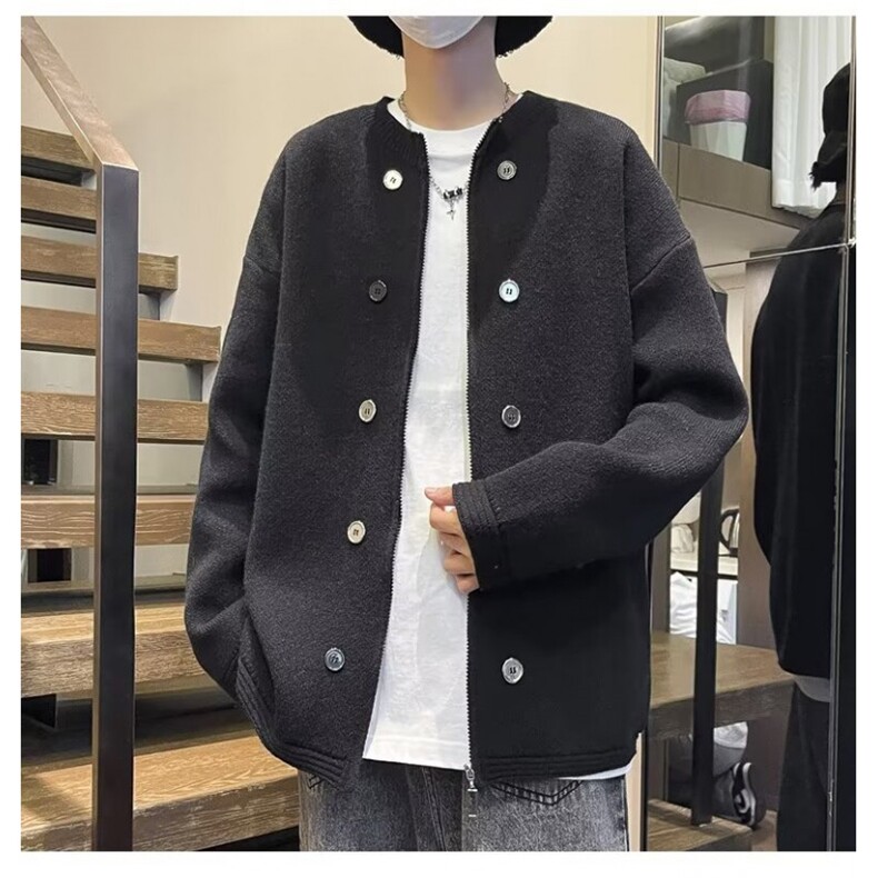 F487P55秋冬男生宽松休闲开衫毛衣外套日系休闲男生,男装针织衫/毛衣,星座512-6