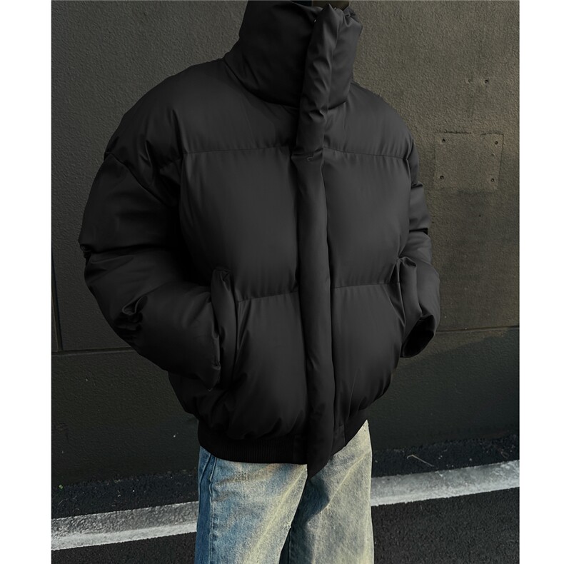 跑量特批现货高品质供抖音供直播美式短款pu棉衣男女G1111P75,男装棉衣,电商A339