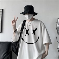 HT73190-P22华夫格t恤男短袖男大码五分袖大皂风，男装T恤，电商A040