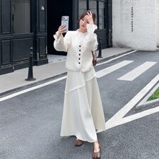 韩版流苏三件套马甲十衬衣十裙子三件套套裙2C267-119-P215-K305，女装套装/套裙，茵姿媚