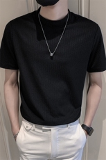 白色2022精神小伙修身男士印花短袖T恤社会tT088-P38控58，男装T恤，电商A108