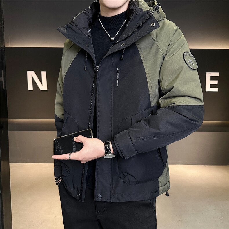 92805-M-4XL-P235标50绒三合一可拆卸内胆工装拼色羽绒服外套男,男装羽绒服,电商B255