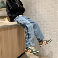 推荐！潮流水洗牛仔裤休闲男裤宽松直筒长裤k196-p4059,男装牛仔裤,星座1008-2