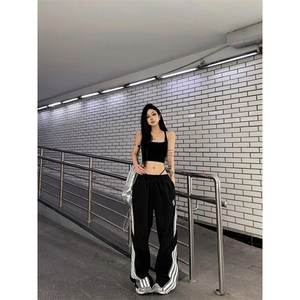 【网图】美式三条杠工装裤夏薄款速干条纹裤子伞兵裤KZ511-特P45图片