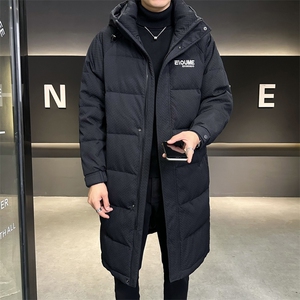 大货中长款羽绒服男2025新款连帽加厚防寒服C317-Y7959-P245图片