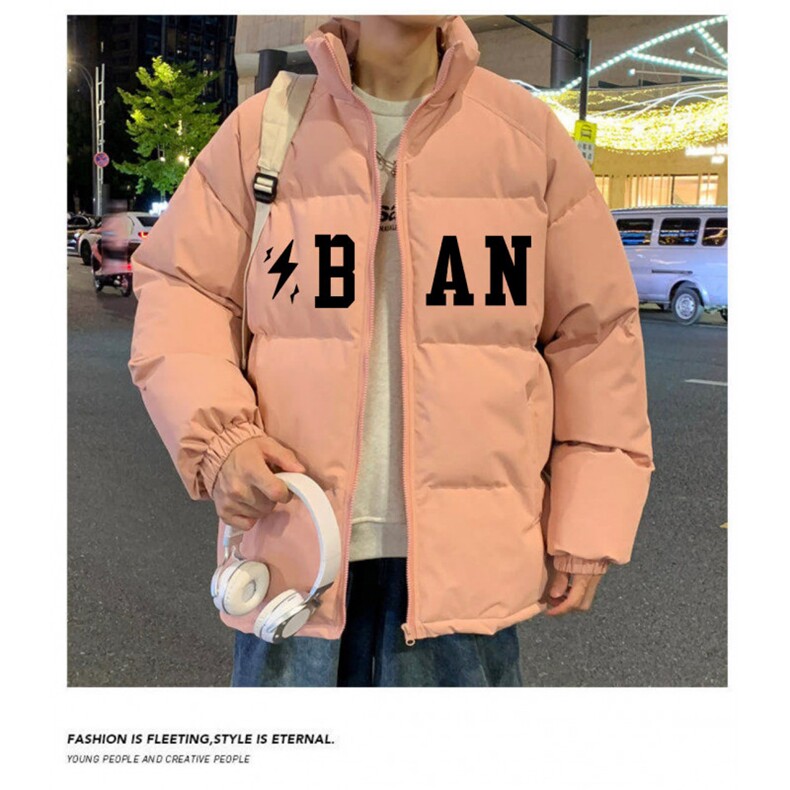 新款棉衣男外套加厚立领韩版潮流青年帅气羽绒棉服冬装棉袄子,男装棉衣,星座1013-1