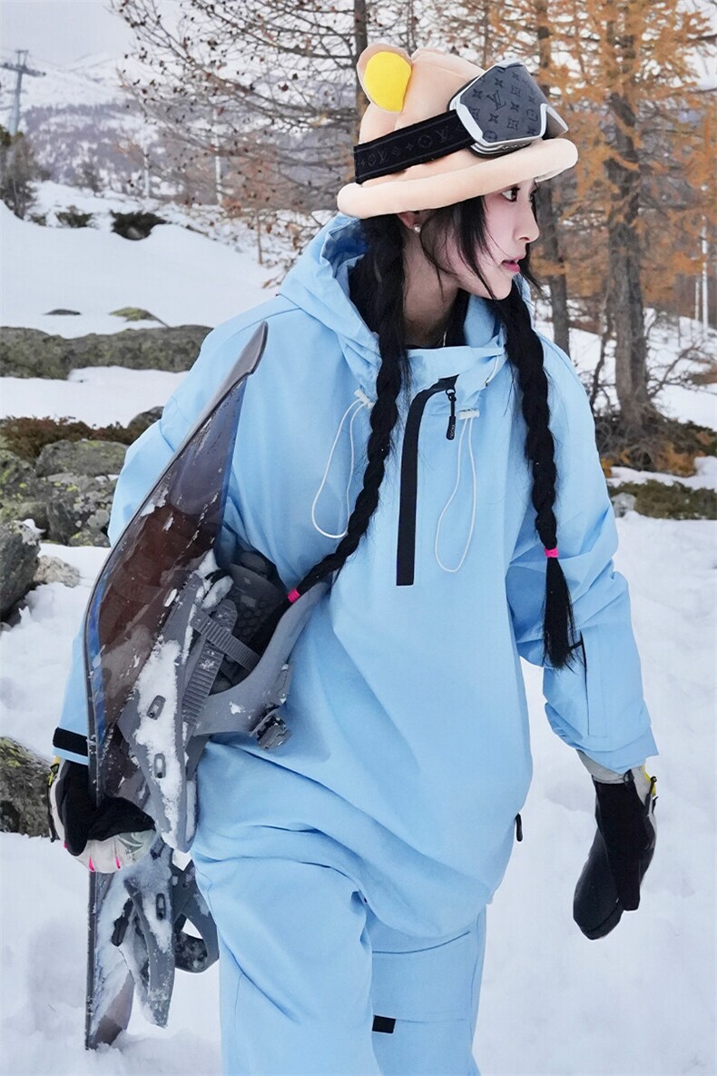 冬新防风防水滑雪服套装情侣款保暖俩件套装中性风外套TZ033-P220,男装休闲套装,电商A001