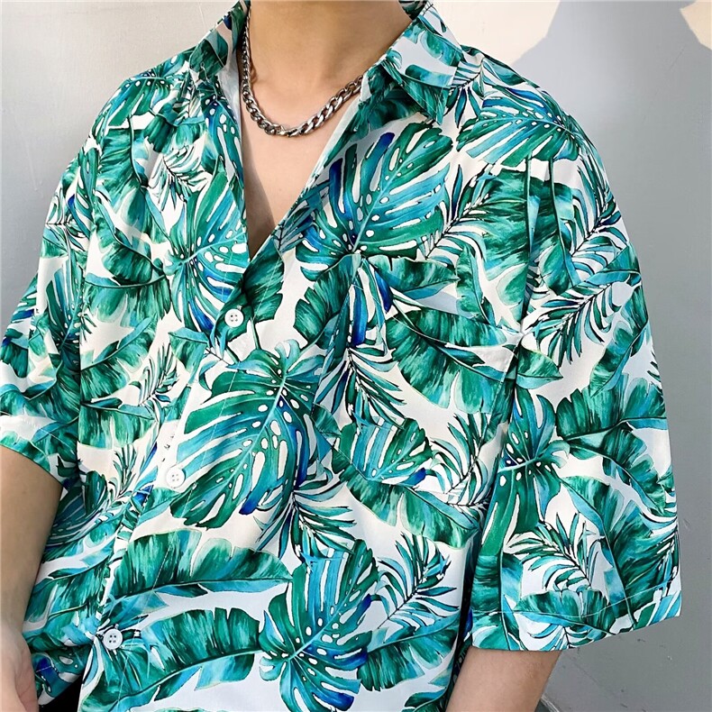 夏威夷风三亚泰旅游短袖花衬衫男休闲沙滩服T5107-P26,男装衬衫,星座1109-3