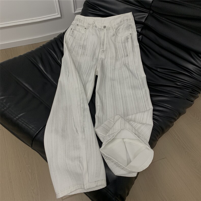 xz905-Z094#特P38美式高街宽松阔腿牛仔裤,男装牛仔裤,星座905