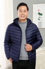 男士中老年90绒轻薄连帽羽绒服外套男款秋冬休闲羽绒轻便外套，男装羽绒服，钱塘723