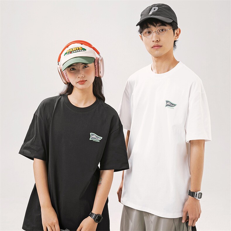2024夏季新款男装日系潮牌纯棉印花圆领宽松短袖休闲T恤T960-F41,男装T恤,电商A101（原外27）
