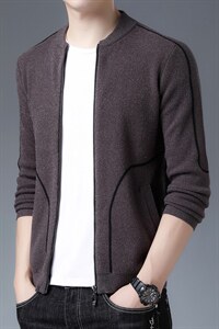 爸爸夏装薄款宽松外套中年男士夹克衫春秋季休闲上衣中老年人男装图片