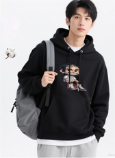 2025年秋季套头长袖卡通人物，女装卫衣/绒衫，花可