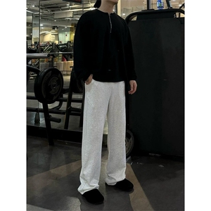 (网图慎用)曼巴棉重磅350g解构拼接大码休闲裤男K24038-特P40控78图片