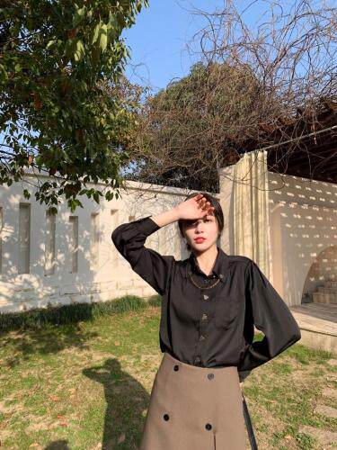 《现货》气质款衬衫仿真丝面料，女装衬衫，CL.chuling