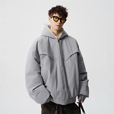 冬季派克服毛领棉衣男宽松百搭机能工装加厚棉服外套sy2615-P128，男装棉衣，星座610B-1