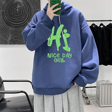 连帽卫衣男大码胖子帽衫大号运动服WY2418-P35，男装卫衣，电商A040