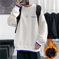 长袖卫衣男圆领套头打底衫假两件上衣W7520P40，男装卫衣，星座1116-2