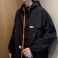 防晒衣男韩版潮流连帽薄款上衣2024夏季新款ins宽松外套W5761-P35，男装防晒衣，星座412-3
