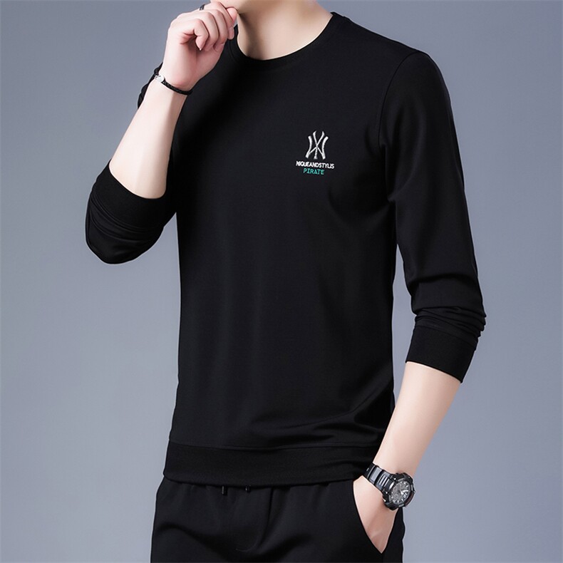 SA8913钱塘2020-2中青年男士纯色百搭圆领简约冬季厚款P62,男装卫衣,钱塘207-2