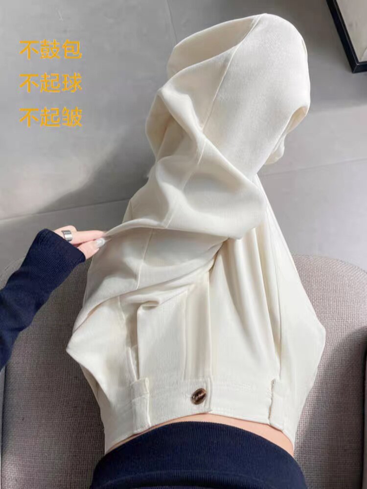2025舒适简约秋冬新款雪尼尔休闲阔腿裤,女装休闲裤,湘姗
