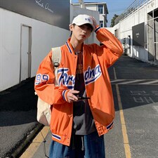 春秋外套男ins棒球服韩版潮流潮牌情侣学生港风百搭夹克HY052-p65，男装夹克，星座1008-2