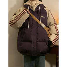 冬季新款韩版假两件宽松大码加厚棉衣外套XZ102B-1-M6636P125，男装棉衣，星座102B-1