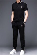 2023夏季新款运动套装男士宽松休闲薄款短袖t恤时尚百搭男装，男装休闲套装，电商B212（原钱塘6029）