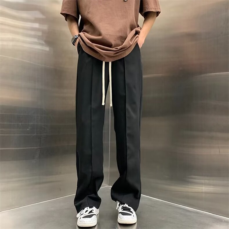 直筒长裤夏季潮中高腰时尚潮牌休闲裤青春流行休闲裤R3051P38,男装牛仔裤,星座1116-2