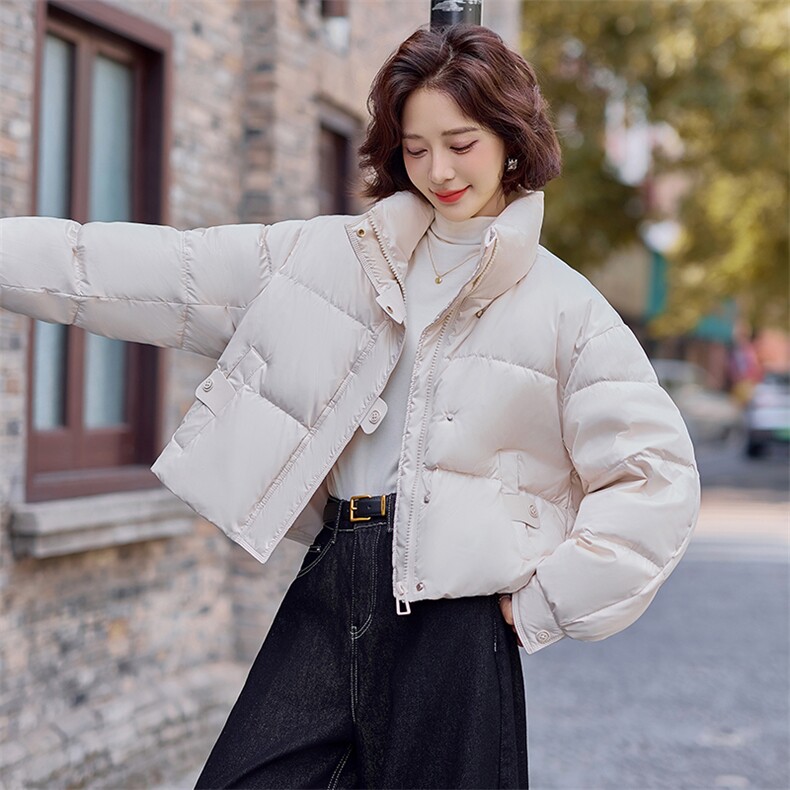 90白鸭绒羽绒服女短款2025冬季新款女装气质休闲保暖外套潮！现货,女装羽绒服,慧尚依恋