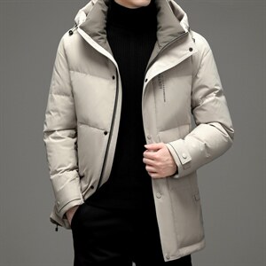 连帽羽绒服冬季男中长款中青年男士冬装外套上衣DFLDY8007-P310,男装羽绒服,电商B212（原钱塘6029）