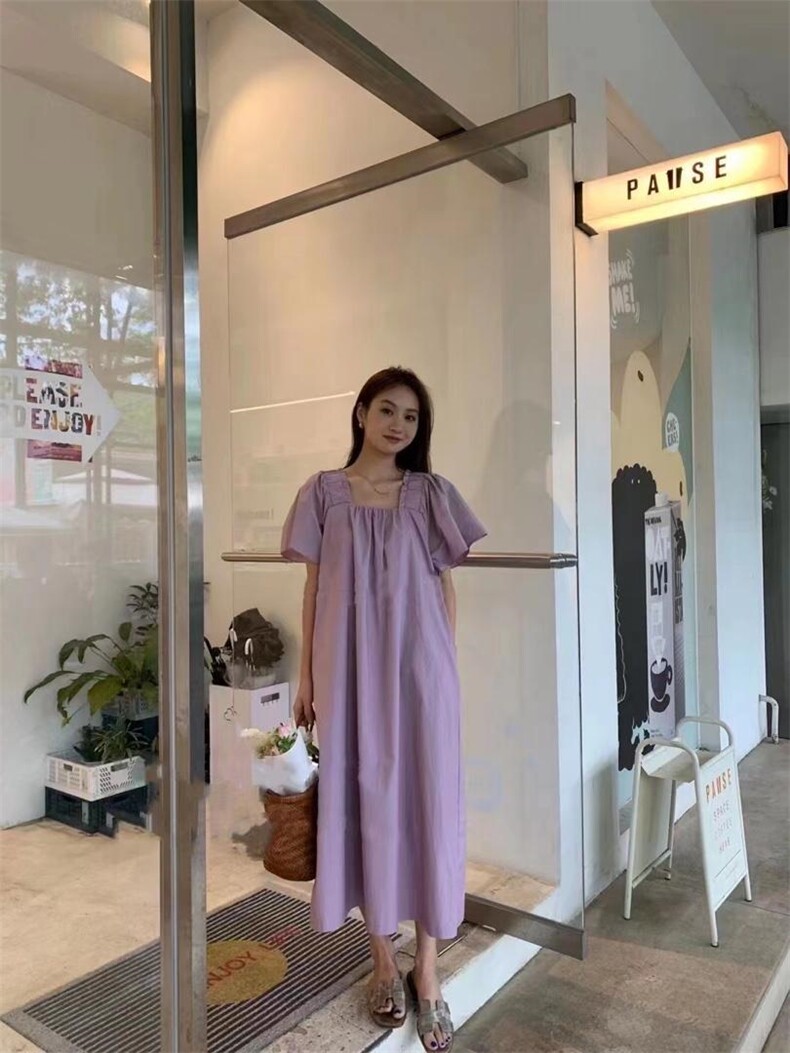 【DAVIDA】韩版压褶套头连衣裙，女装连衣裙，DAVIDA