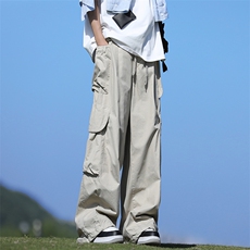 夏季新款美式宽松工装裤男潮牌机能宽松休闲裤现货K7995-P44，男装休闲裤，星座512-3