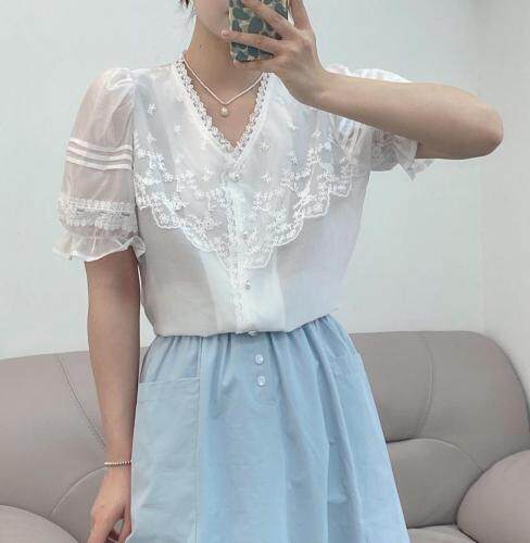 夏季新款洋气小衫，女装，依洛菲