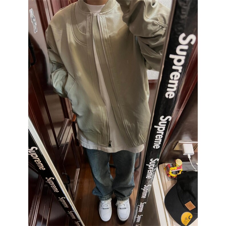 【有货】cleanfit棒球服外套高级感痞帅飞行员夹克JH8820LL-P58,男装夹克,星座1007（原301D）