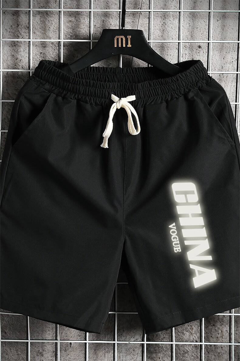 DK39053-P15港风休闲短裤男士大码运动五分裤男中裤男马裤网格,男装休闲裤,电商A040A