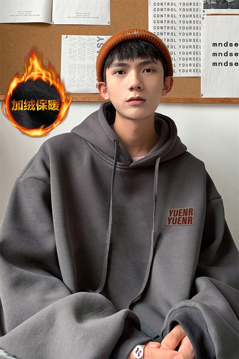 抖音供货、复合重磅加绒现货连帽卫衣宽松D223A-JR-WY2365-特P40,男装卫衣,电商019-1