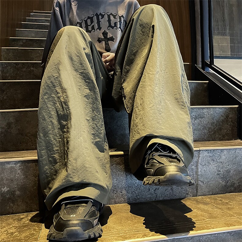 美式高街速干工装裤宽松运动裤男女显瘦休闲阔腿裤子秋Ek244-p36,男装休闲裤,星座1008