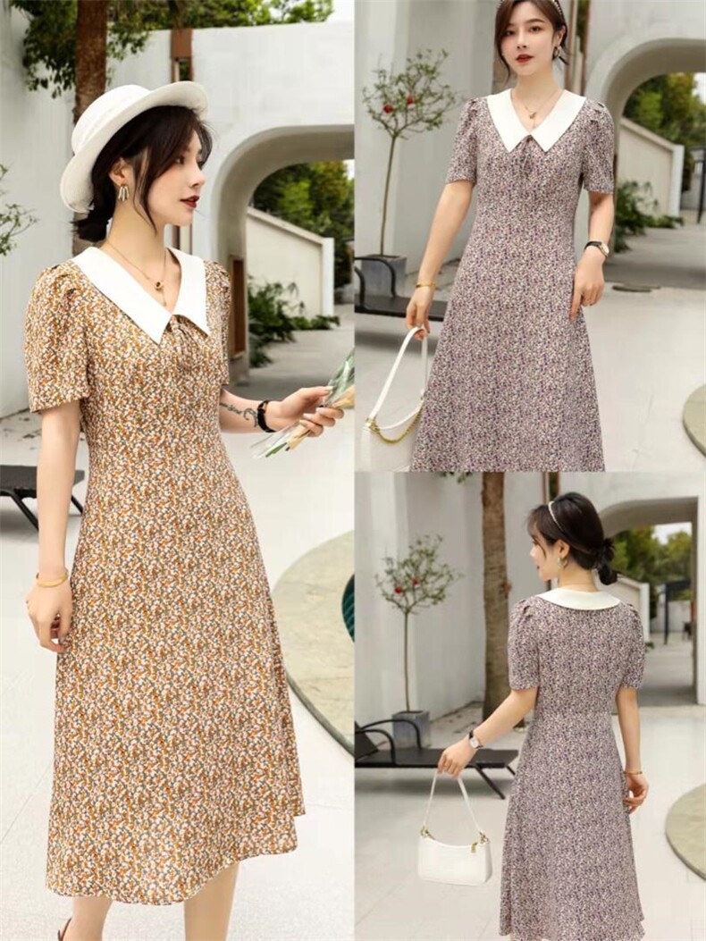 碎花连衣裙爆，女装连衣裙，卡娜品位