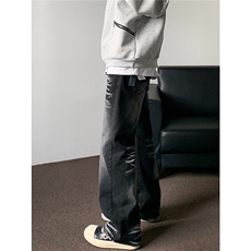 美式高街cleanfit立体剪裁解构直筒微喇牛仔裤C1118P42，男装牛仔裤，星座1116-2