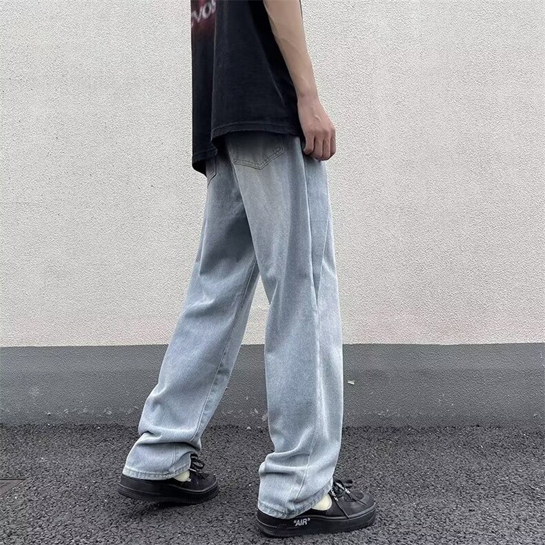 青春流行ins男直筒水洗牛仔裤N2231P40,男装牛仔裤,星座1116-2