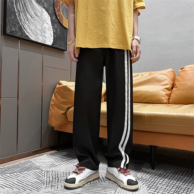夏季拖地冰丝西裤织带直筒超薄垂感拖地裤X715KZ1669·P30k40,男装休闲裤,星座715