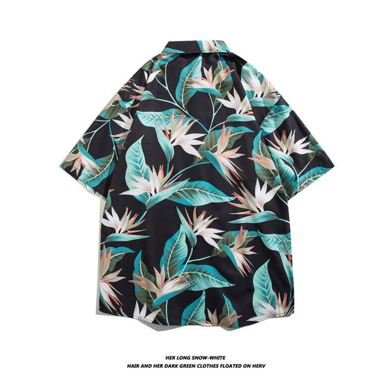 青春流行日常潮流新款标准慵懒五分袖衬衫C3133P26,男装衬衫,星座1116-2