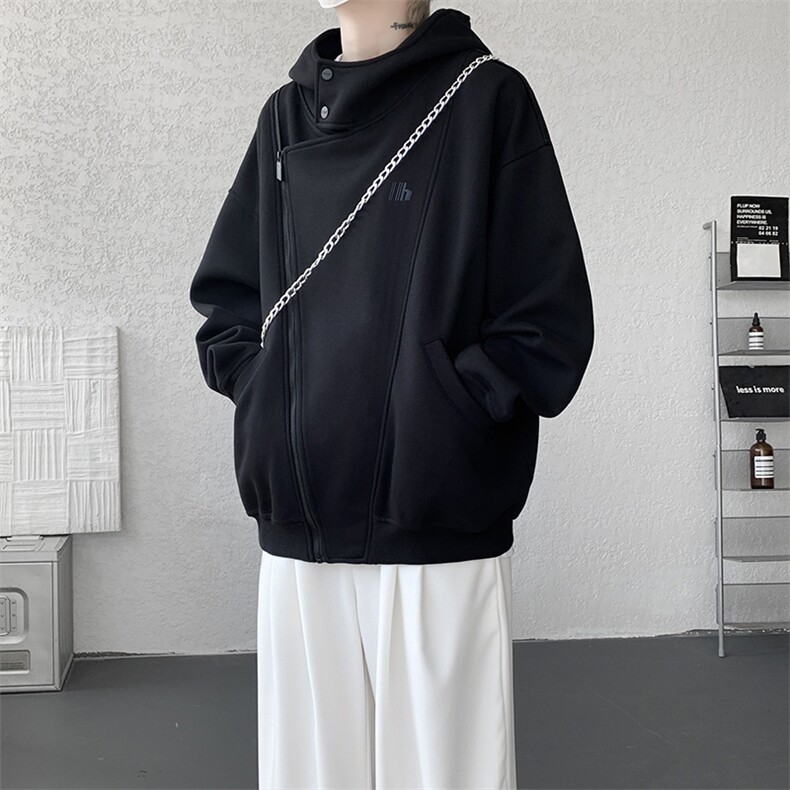 400克高克重双拉链开衫空气层连帽卫衣外套男女秋季上衣WY29P88，女装短外套，电商D206-1