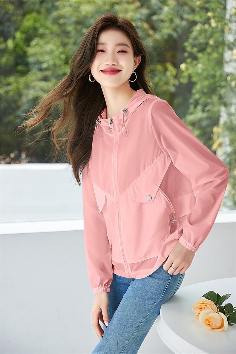 防晒衣女2024新款夏季修身时尚今年流行爆款穿搭防晒服短上衣外套,女装防晒衣,以桐