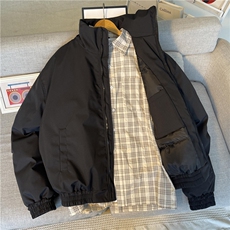 现货！街头感百搭立领宽松休闲冬季棉服-LK80203-特批90，男装棉衣，电商A061