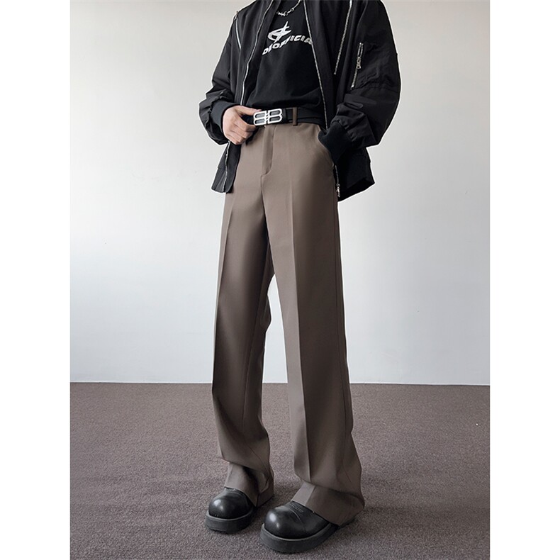 港风cleanfit休闲裤西裤微喇长裤阔腿裤A014-DY25015-P50控68,男装西裤,电商A014